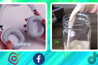 create viral facebook video ads, shopify video ads, tik tok dropshipping ads