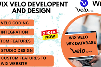 edit wix velo code, wix velo development, custom wix website