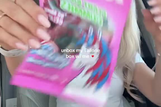 create ugc tiktok influencer unboxing video ads from a relatable middle age mom