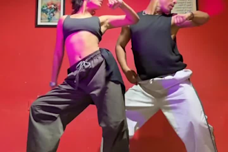do a stunning dance, shuffle dance, choreography dance, to your song