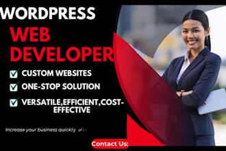 do wordpress website development and web design