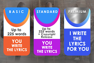 be your pro award winning songwriter for any occasion