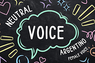 record a professional spanish voice over for your videos