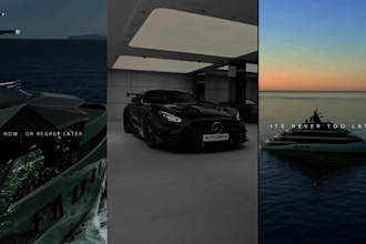 create faceless luxury motivational videos