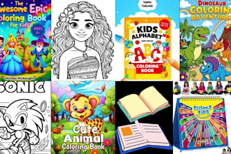 childrens coloring book pages amazon kdp book formatting kids activity design