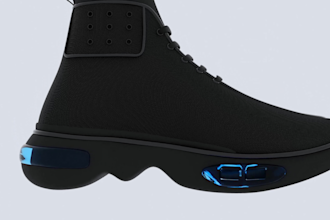 create a 3d model and photorealistic rendering of your shoes
