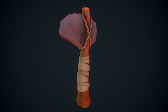 make a 3d stylized game props for you and texture it