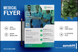 do medical healthcare clinic dental doctor pharmacy yoga hospital flyer design