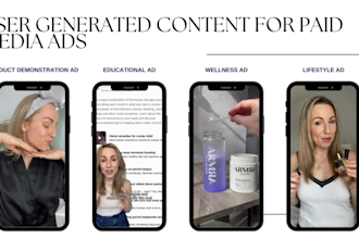 create user generated content for ads on tt, ig, fb
