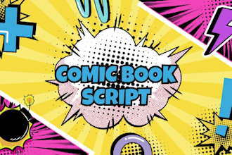 write comic script manhwa script manga script webtoon on any genre