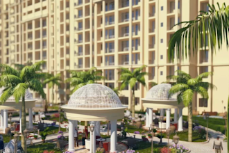 do 3d models and render for high rise tower building