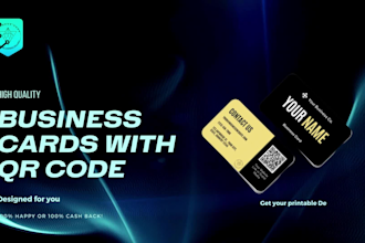 design your business card print ready with qr code