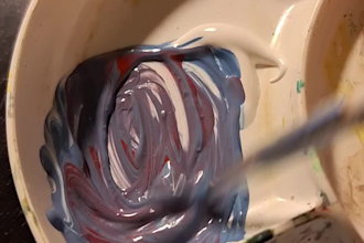 paint a joyful, lively acrylic or oil painting for print