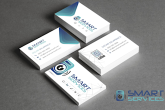 create business cards with qr code and print ready design