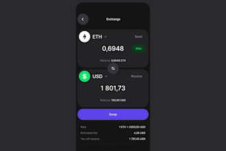 develop neobank app, fintech app loan app, transaction app dapp crypto exchange