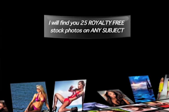 find you 25 royalty free stock photos on ANY subject