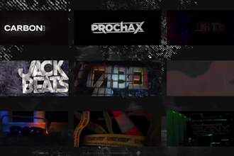 urban dj logo visuals for gigs, inside 9 scenes