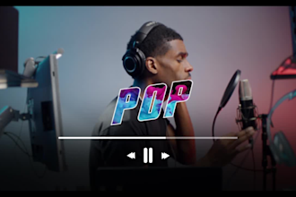record male pop rnb vocals for your song