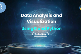 provide data analysis using r programming and python