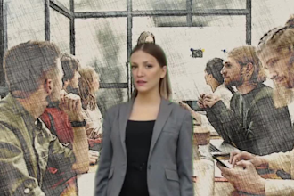 provide a wonderful ai spokesperson video with human avatar