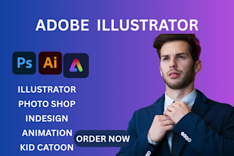 adobe vector tracing illustration photoshop work indesign