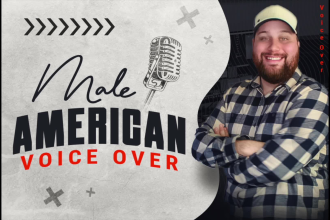 record an american male voiceover in 24 hours