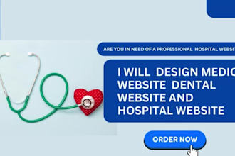design medical website and dental healthcare clinic hospital website hospital