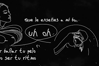 create animated hand drawn lyric video, hand drawn videos, animated lyric vide0