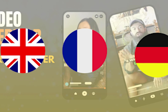 add english,frensh or german subtitles to your video insta ,tiktok and youtube