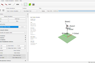 assist in qblade software simulations for wind turbines
