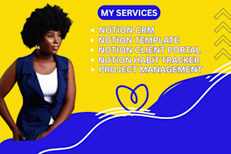 design custom notion templates, notion client portal, notion habit tracker