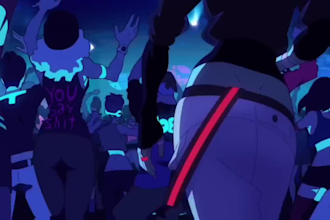 2d music video animation cartoon character 2d animated music video, fight anime