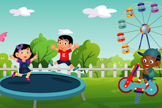 create a visually appealing childrens storybook