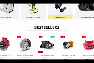 create result oriented shopify auto parts store for car accessories dropshipping