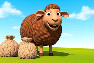 create 3d nursery rhymes for youtube