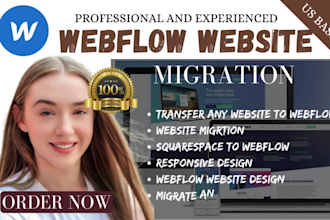migrate, transfer and convert any website, figma, xd to webflow website design