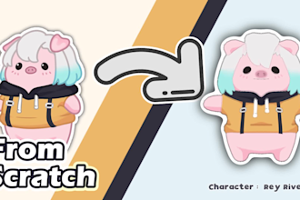 make 3d model from scratch for vrchat and vtubing
