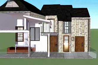render 3d interior, interior design, house, restaurant