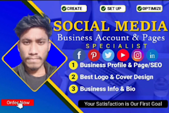 create and manage your social media pages