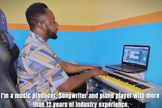 be your piano player, keyboardist or organist for your music