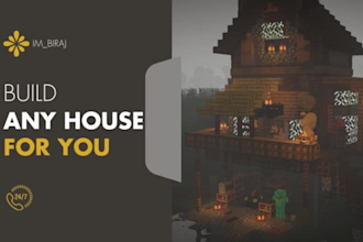 build uniqe minecraft houses in any style