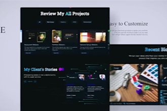 build any type of custom website as a full stack web developer