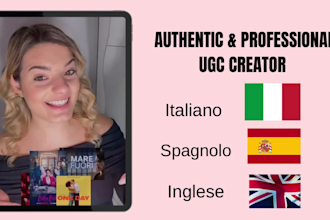 create pro ugc video content for your product or service