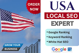do USA local, on page, technical seo for keywords ranking on google