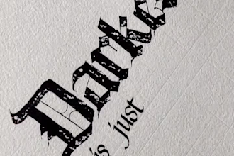 create handwritten gothic calligraphy for logo, letter, words, sentences