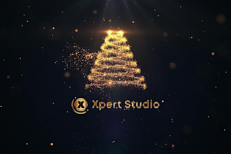 create a royal gold new year logo reveal animation