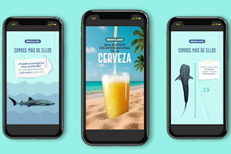 design animated reels, tiktoks, instagram stories for you