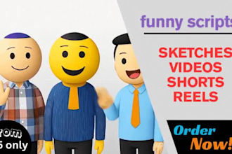 be your youtube scriptwriter for hilarious and captivating videos