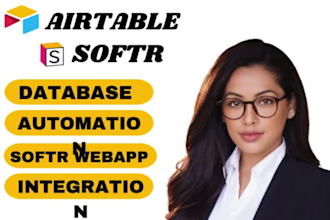 setup airtable database,airtable interface, client portal, softr webapp