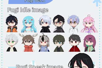 asset vtuber ych fugi reactive image